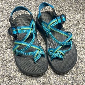 Chaco blue green sandal women’s 6